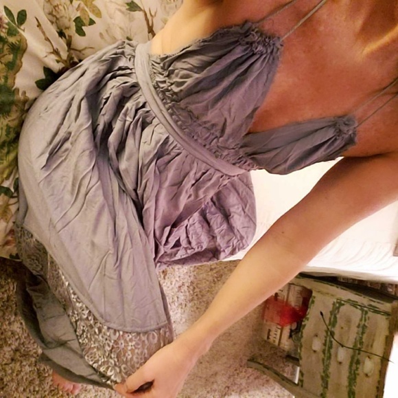 Gray Maxi Dress - Picture 3 of 6